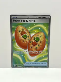 Pokemon TCG Buddy-Buddy Poffin 167/132 Me01: Mega Evolution Full Art Holo NM - Image 1
