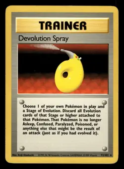 Devolution Spray 72/102 Rare Base Set Pokemon Card - 1 - Image 1