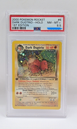Pokemon Dark Dugtrio 6/82 - 1st Edition Holo PSA 8.5 Team Rocket ENG - Image 1