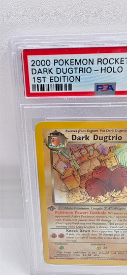 Pokemon Dark Dugtrio 6/82 - 1st Edition Holo PSA 8.5 Team Rocket ENG - Image 3