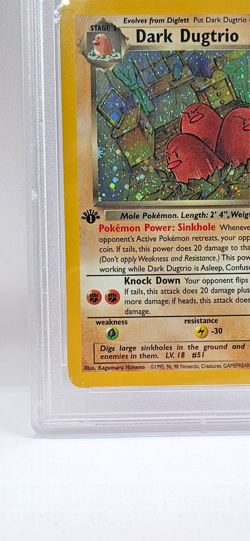 Pokemon Dark Dugtrio 6/82 - 1st Edition Holo PSA 8.5 Team Rocket ENG - Image 5