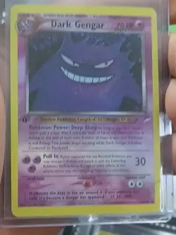 Dark Gengar 6/105 1st Edition Neo Destiny Holo Rare Pokemon FAN ART - Image 1