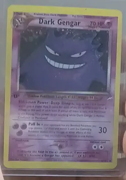 Dark Gengar 6/105 1st Edition Neo Destiny Holo Rare Pokemon FAN ART - Image 2