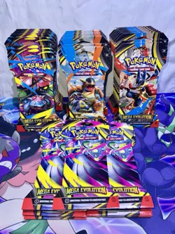 Pokemon TCG Mega Evolution Sleeved Booster Art Pack Lot (x36) NEW SEALED?? - Image 1