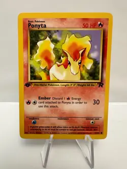 Ponyta 64/82 - 1st Edition Team Rocket - Pokemon TCG - LP - Image 1
