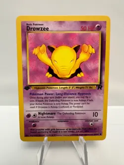 Drowzee 54/82 - 1st Edition Team Rocket - Pokemon TCG - LP - Image 1