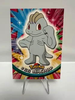 Machop #66 - 1999 Topps Pokemon TV Animation Edition Series 1 Red Label - LP - Image 1