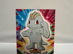 Machop #66 - 1999 Topps Pokemon TV Animation Edition Series 1 Red Label - LP - Image 2