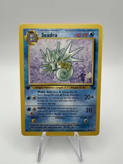Seadra 42/62 Fossil 1st Edition Regular Uncommon Pokemon TCG LP/NM - Image 1