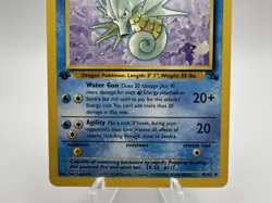 Seadra 42/62 Fossil 1st Edition Regular Uncommon Pokemon TCG LP/NM - Image 3