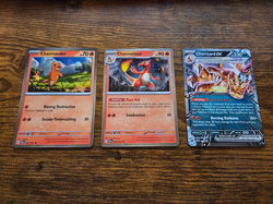 Charizard EX Promo Paldean Fates Charmander Charmeleon Set (3) Pokemon 2025 NM - Image 2
