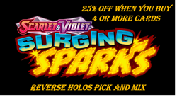 Surging Sparks Reverse Holos - Pick and Mix - Pokemon TCG - MULTI-BUY SAVINGS - Image 1