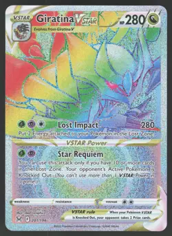 Giratina VSTAR 201/196 Secret Rare Pokemon TCG Lost Origin NM - Image 1