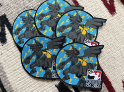 LOT OF 5 Pokemon 2019 Organized Play Prerelease Zekrom Pikachu Patch Team Up TCG - Image 1