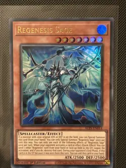 Yu-Gi-Oh Regenesis SAGE Ultra Rare Card Alin-En014 1st Edition - Image 1