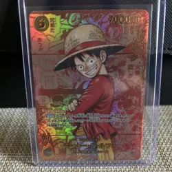 ONE PIECE CARD RED MANGA LUFFY SUPER PARALLEL OP13-118 CCG JAPANESE 2025 - Image 1
