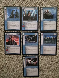 Lord Of The Rings TCG Series 4 The Two Towers 7 Card Rares Lot Elvish - Image 1