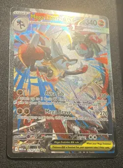 POKEMON CARD 2025 MEGA LUCARIO EX SIR FULL ART 179/132 MEGA EVOLUTION - Image 2