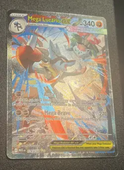 POKEMON CARD 2025 MEGA LUCARIO EX SIR FULL ART 179/132 MEGA EVOLUTION - Image 3
