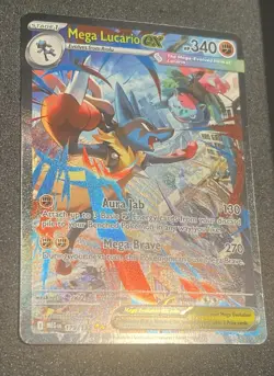 POKEMON CARD 2025 MEGA LUCARIO EX SIR FULL ART 179/132 MEGA EVOLUTION - Image 4