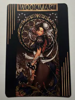SEXY HEROINE WAIFU Chun Li STREET FIGHTER ACG PRISMATIC HOLOFOIL CARD NM - Image 2