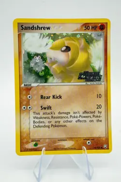 Pokemon Card - Sandshrew Team Rocket Returns 74/109 Reverse Holo Stamped LP++ - Image 1