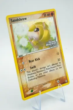 Pokemon Card - Sandshrew Team Rocket Returns 74/109 Reverse Holo Stamped LP++ - Image 4