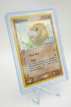 Pokemon Card - Sandshrew Team Rocket Returns 74/109 Reverse Holo Stamped LP++ - Image 5