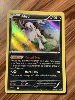 Absol 40/108 Holo Roaring Skies Pokemon TCG Card Rare HP Dark - Image 1