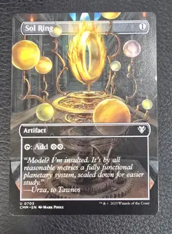 Sol Ring Borderless Commander Masters MTG NM Magic Card - Image 1