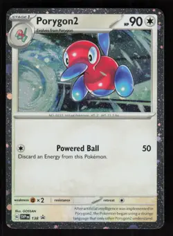 Porygon2 - (Cosmos Holo) 138 Normal SV: Scarlet & Violet Promo Cards LP-NM - Image 1