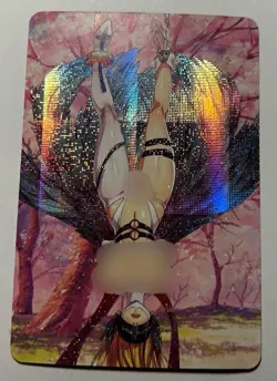 SEXY HEROINE WAIFU Angewomon DIGIMON ACG PRISMATIC HOLOFOIL CARD NM - Image 1