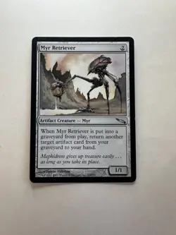 Myr Retriever LP Mirrodin Regular Magic The Gathering Mtg Lightly Played - Image 1