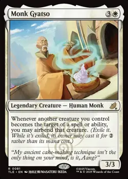 1x - Monk Gyatso - #81 - Avatar: Eternal - NM MTG - Image 1