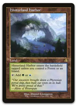 Hinterland Harbor (Retro Frame) #396 (NM) Dominaria Remastered DMR Magic MTG - Image 1