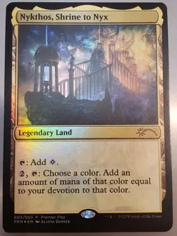 FOIL Nykthos, Shrine to Nyx - Magic mtg Pro Tour Promo PPRO LP+ - Image 1
