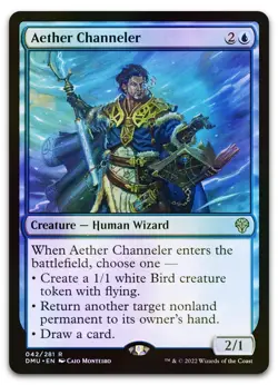 Aether Channeler #42 (Foil) (NM) Dominaria United DMU Magic MTG - Image 1