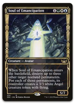 Soul of Emancipation (Showcase) #334 (NM) Streets New Capenna SNC Magic MTG - Image 1