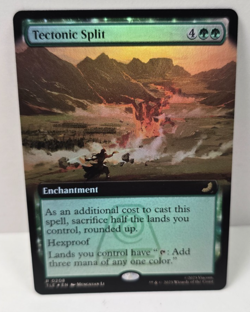 Tectonic Split 0208 - Extended Art Foil - Rare - MTG Avatar The Last Airbender - Image 1