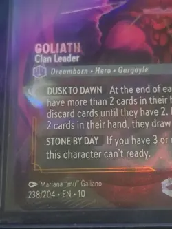 Goliath Clan Leader Lorcana Whispers In The Well ENCHANTED! - Image 2