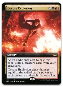 Corpse Explosion (Extended Art) #435 (NM) Streets New Capenna SNC Magic MTG - Image 1