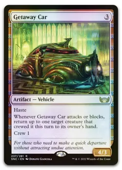Getaway Car #237 (Foil) (LP) Streets New Capenna SNC Magic MTG - Image 1
