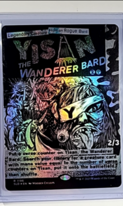 Magic The Gathering Secret Lair Poster Borderless Foil Yisan the Wanderer Bard - Image 1