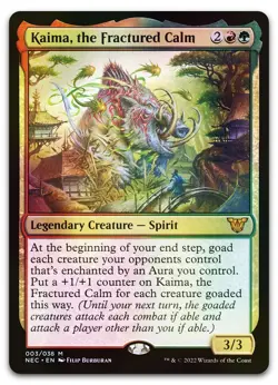 Kaima, the Fractured Calm #3 (Foil) (NM) Kamigawa Neon Dynasty NEC Magic MTG - Image 1