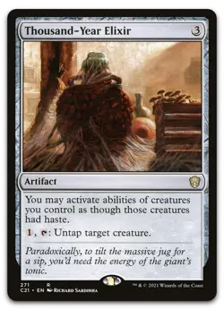 Thousand-Year Elixir #271 (NM) Commander 2021 C21 Magic MTG - Image 1
