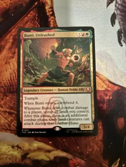 1x Bumi, Unleashed MTG Avatar: The Last Airbender Mythic Rare Nonfoil NM - Image 1
