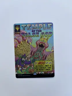 Temple Of The False God FOIL Secret Lair Encyclopedia Magic The Gathering MTG - Image 1