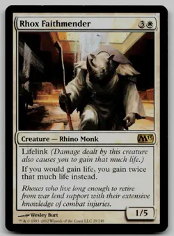 Rhox Faithmender R Magic 2013 (M13) 29 NM - Image 1