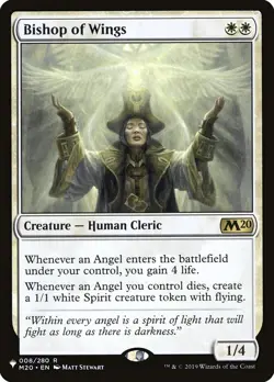 Bishop of Wings (M20 008) MTG Core Set 2020 - NM - Rare - The List - Image 1