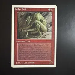 MTG Sedge Troll Unlimited Magic the Gathering Moderate Play MP - Image 1